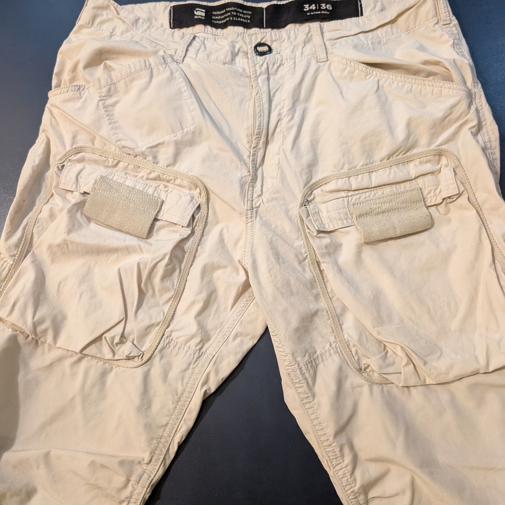 G-Star Men's Cargo Pants in Cream